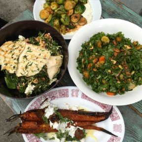 Gluten-free lunch spread from Chalk Point Kitchen